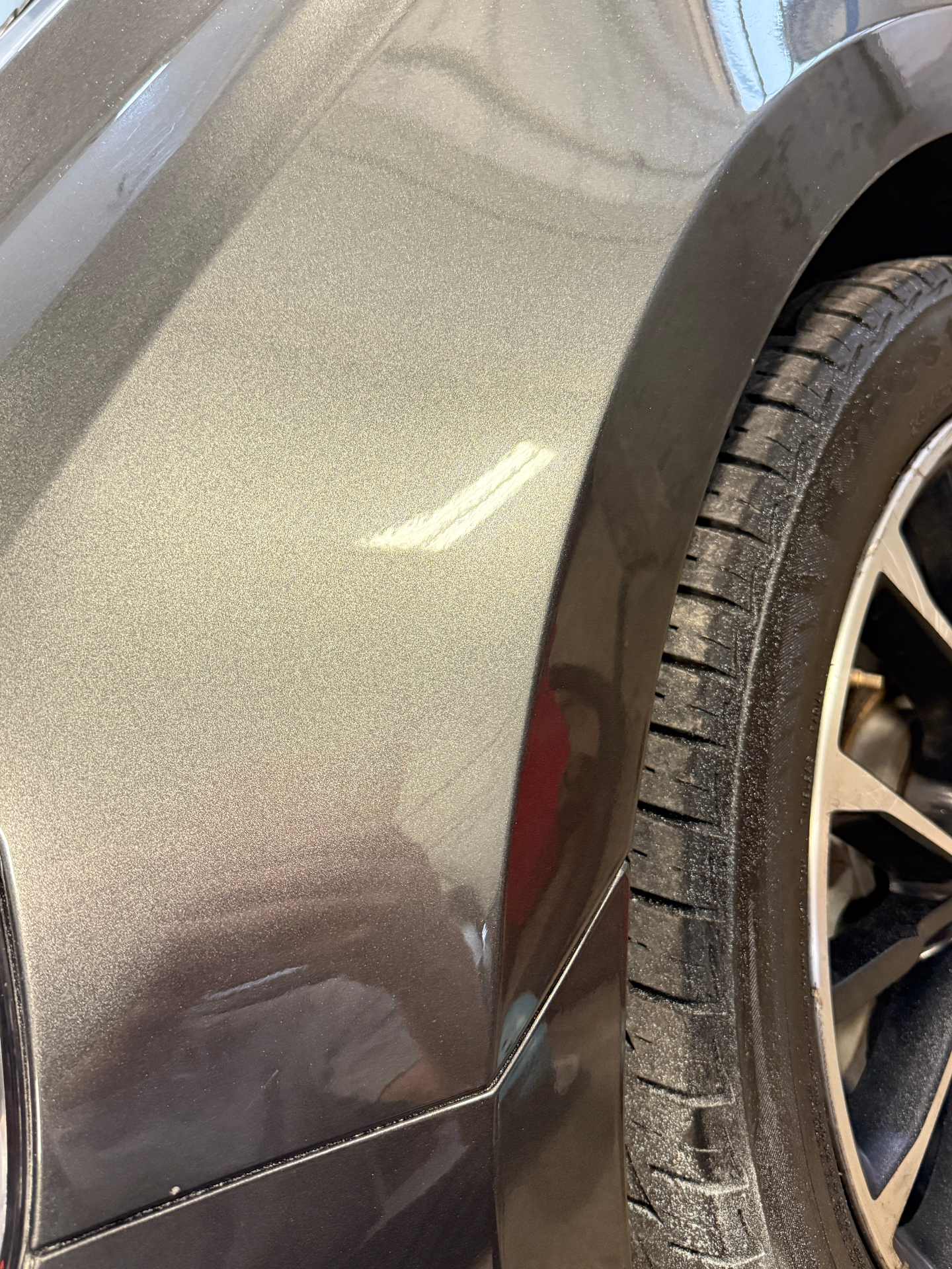 After paint correction mirror finish