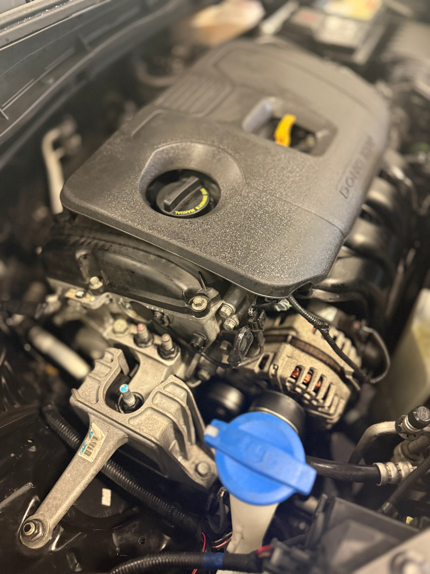 Engine bay detail.